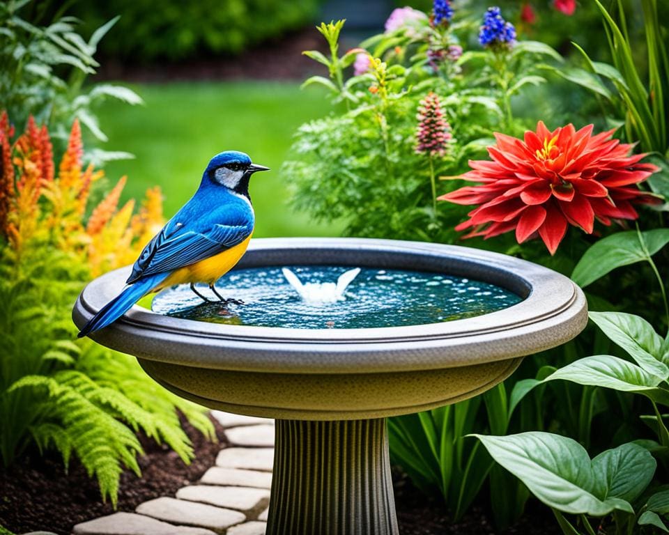 Birdwatching in a Backyard Oasis