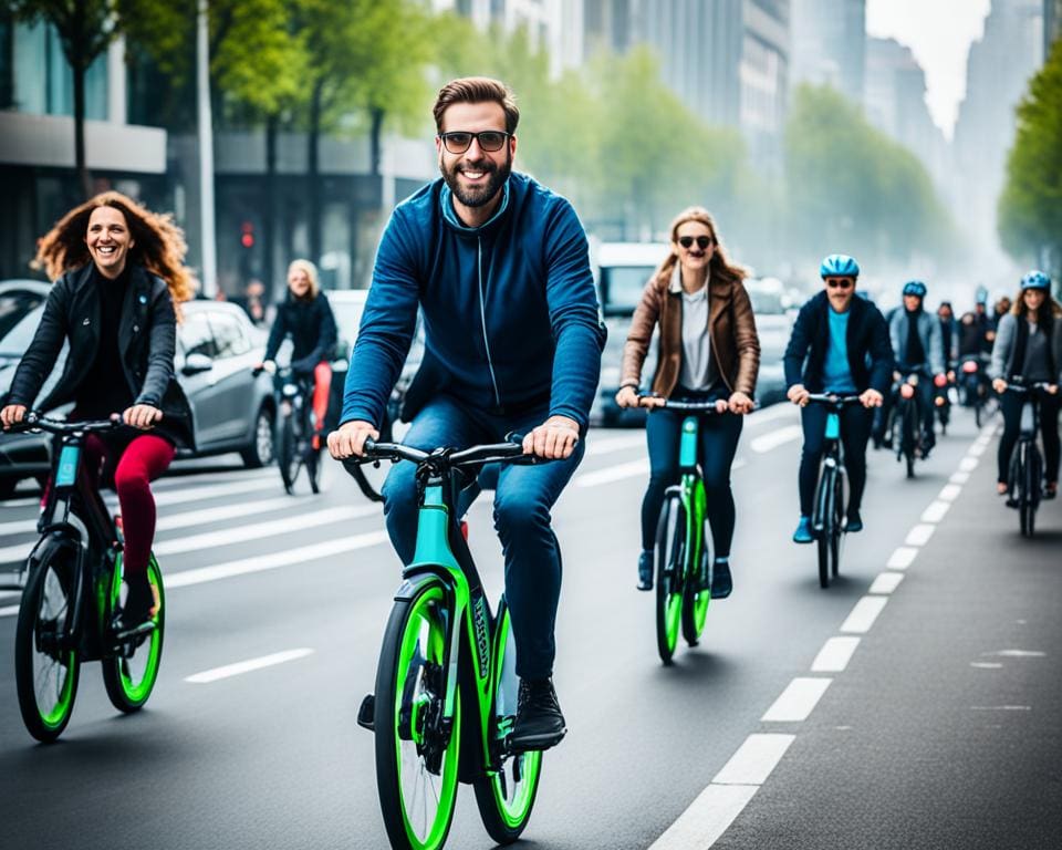 Electric Bikes driving eco-friendly commuting