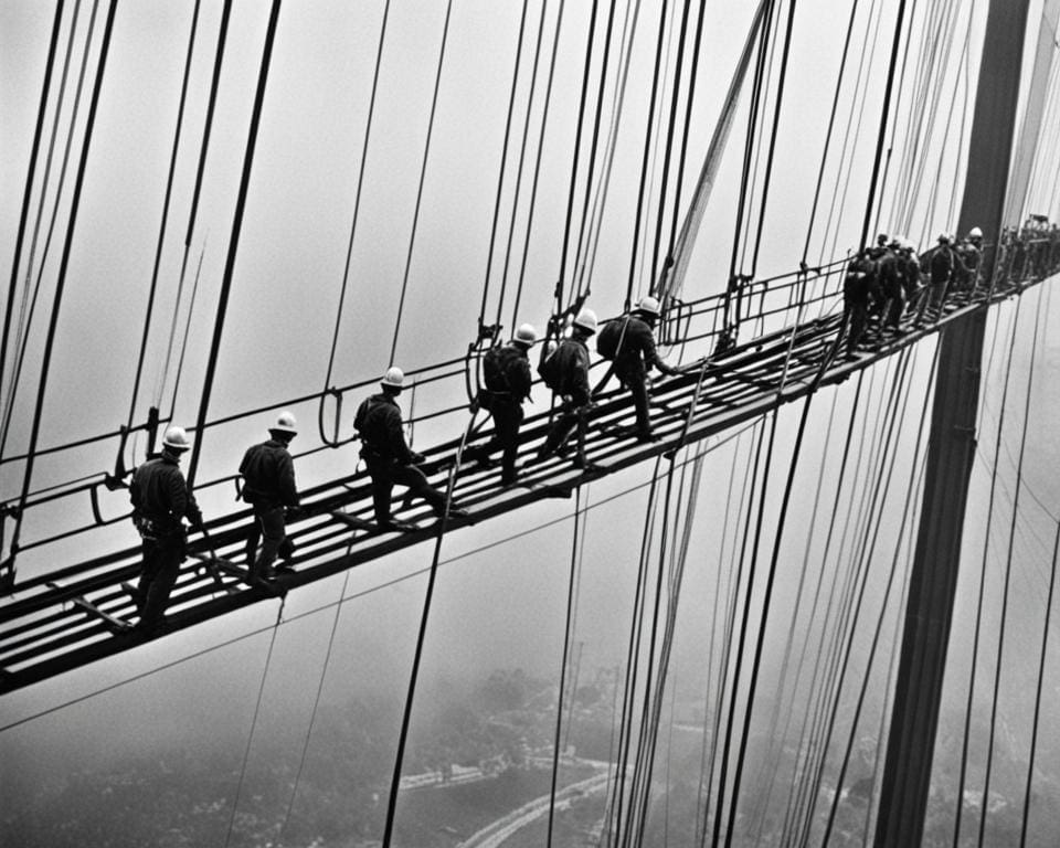 Golden Gate Bridge construction challenges