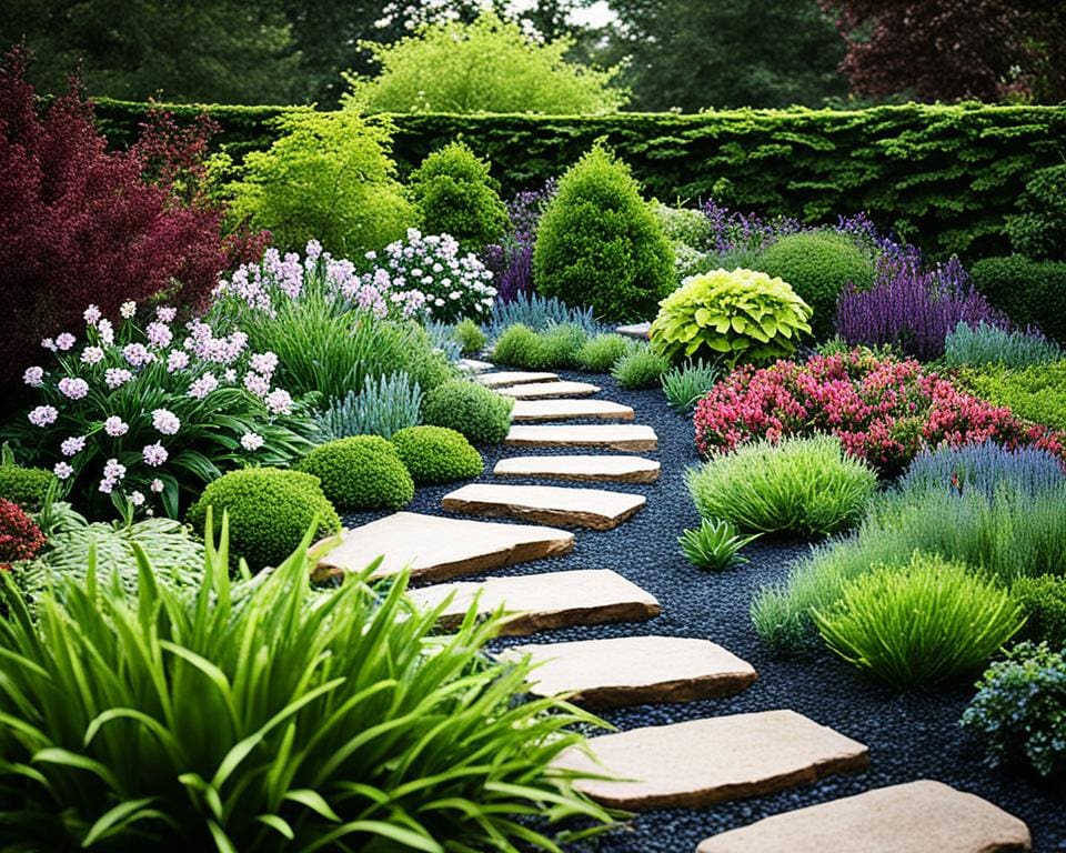 Low-maintenance plants in garden design