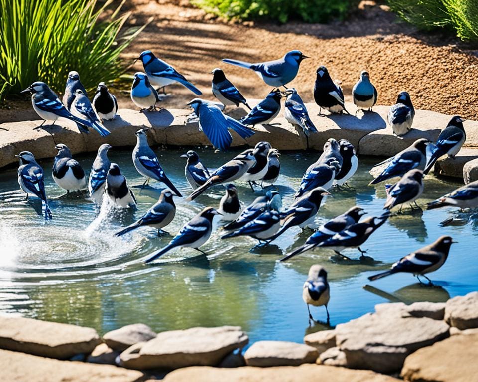 Water feature wildlife