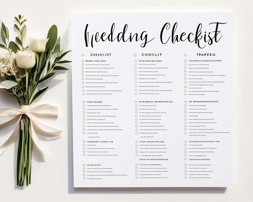 wedding timeline checklist