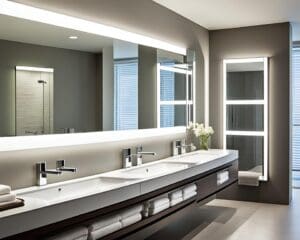 Bathroom Mirrors with Built-In Lighting