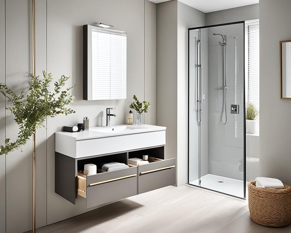 space-saving bathroom vanities